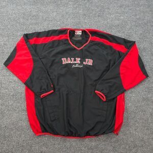 VINTAGE Dale Earnhardt Jr Jacket Mens‎ 2XL Black Nascar Racing Windbreaker Chase